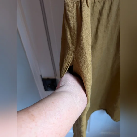 Pyne & Smith No. 15 Linen Day Dress, Cumin, XL - Picture 3 of 9